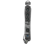 QOLTEC antyprzepięciowa - 6 gniazd, 3m, czarna - 342264 - zdjęcie 4